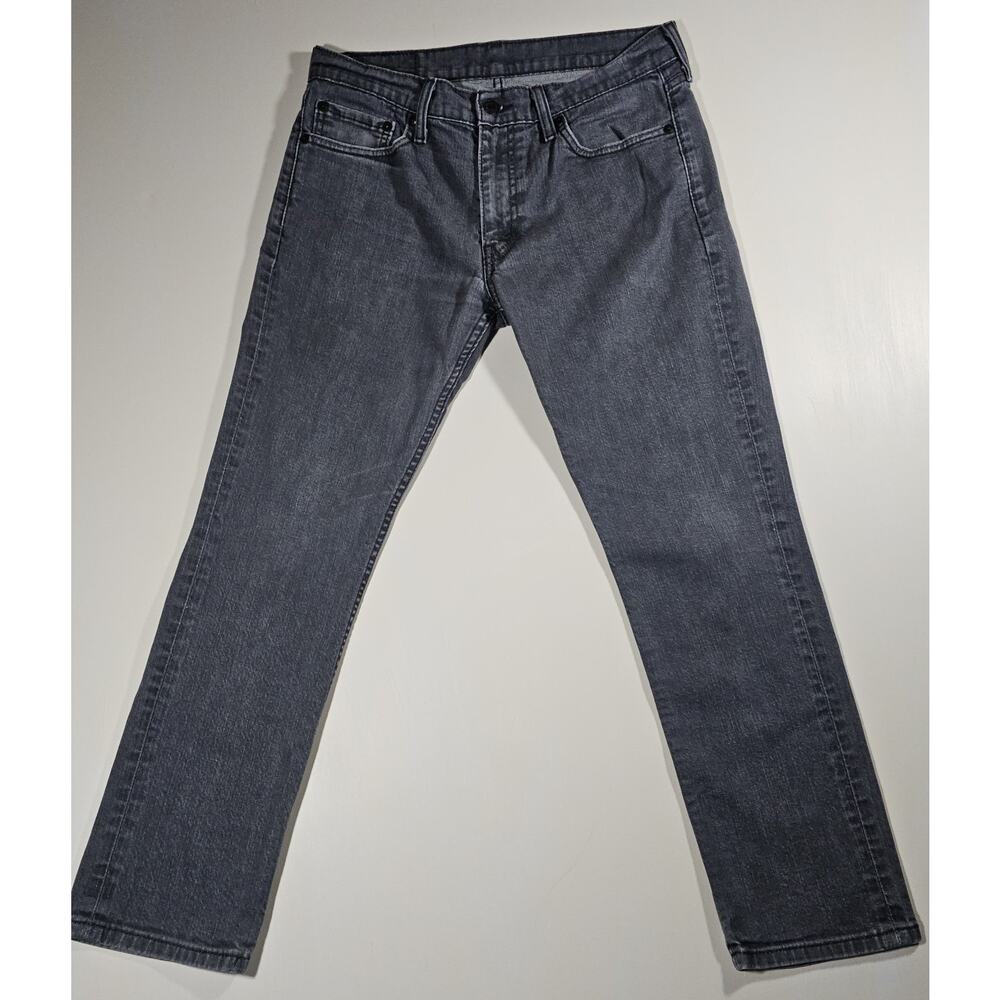 Levi's Men's 511 Straight Leg Jeans Grey 33x30 Denim 99% Cotton 5 Pocket Casual